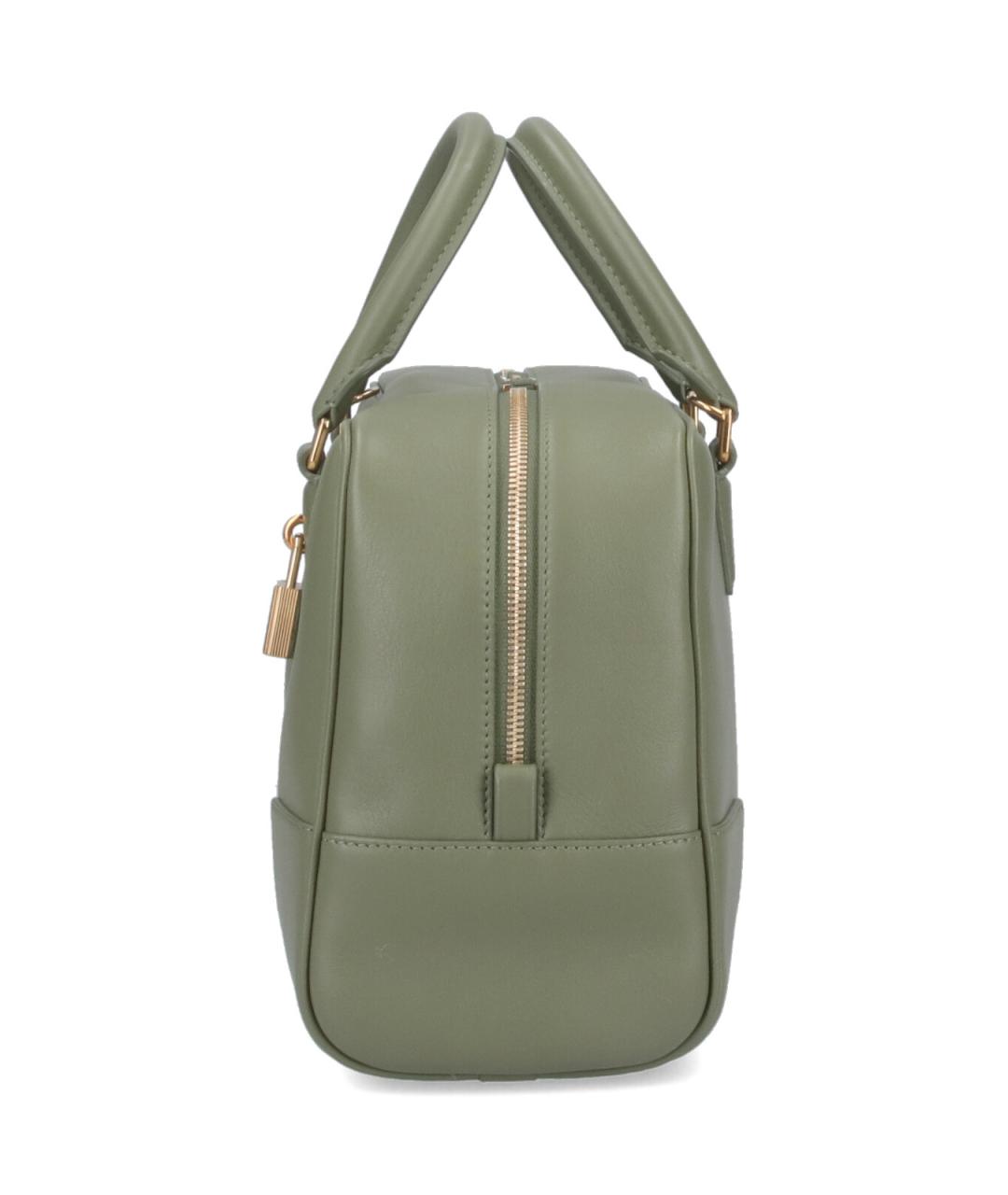 LOEWE Зеленая кожаная сумка тоут, фото 5