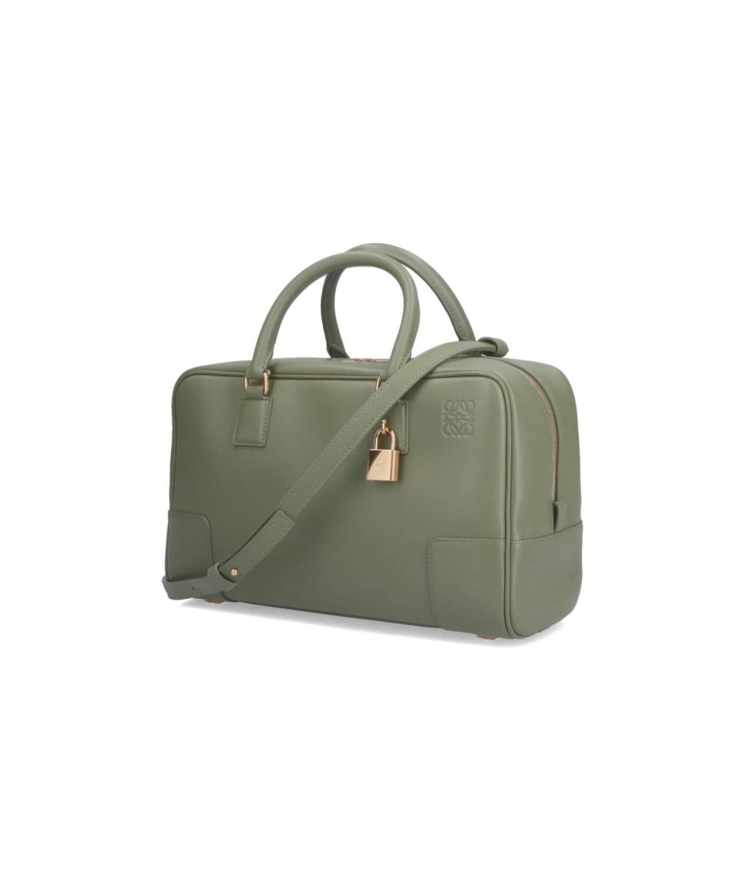 LOEWE Зеленая кожаная сумка тоут, фото 2