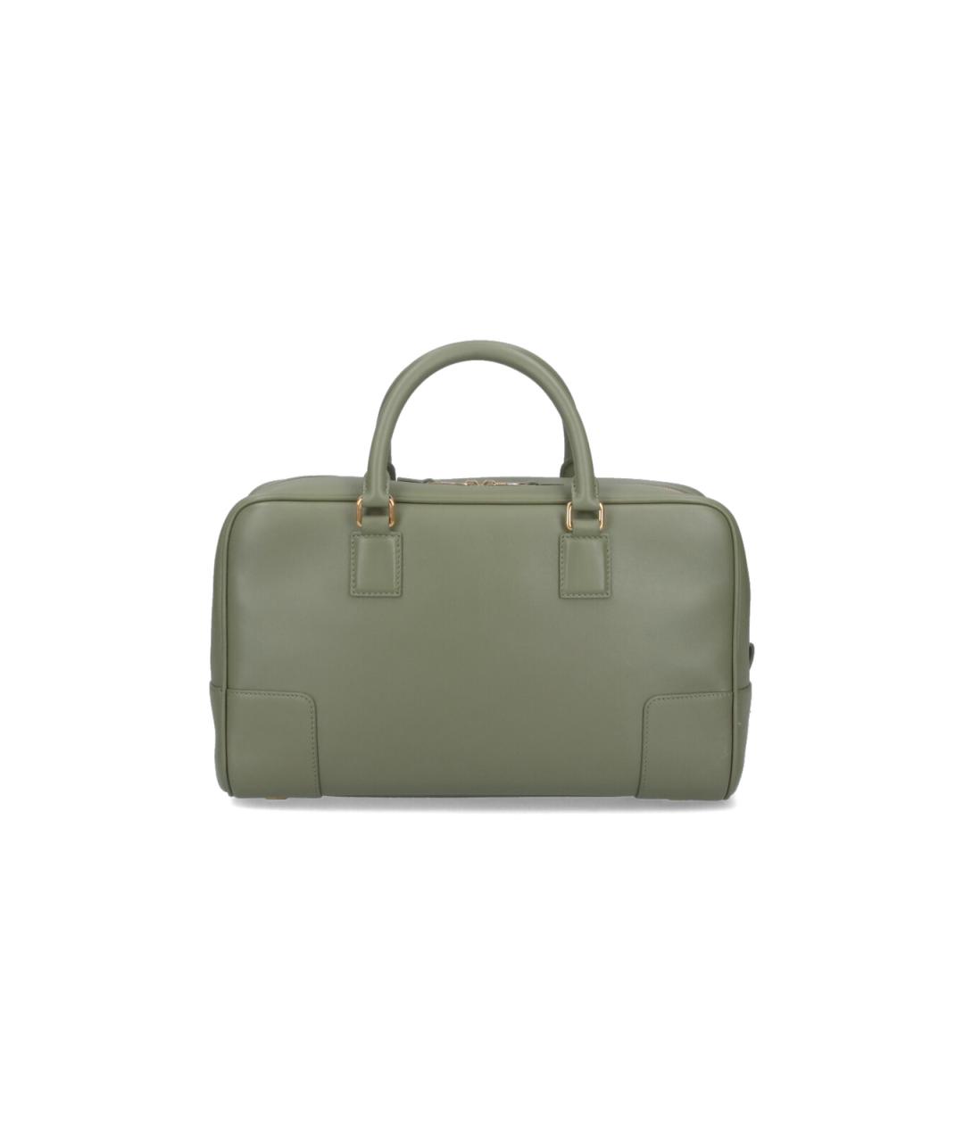 LOEWE Зеленая кожаная сумка тоут, фото 3
