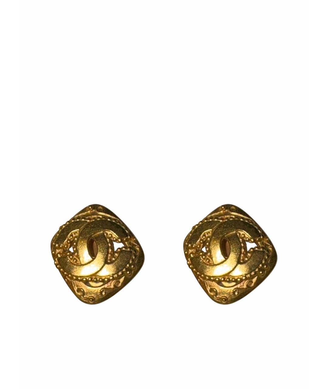 CHANEL Золотые серьги, фото 1