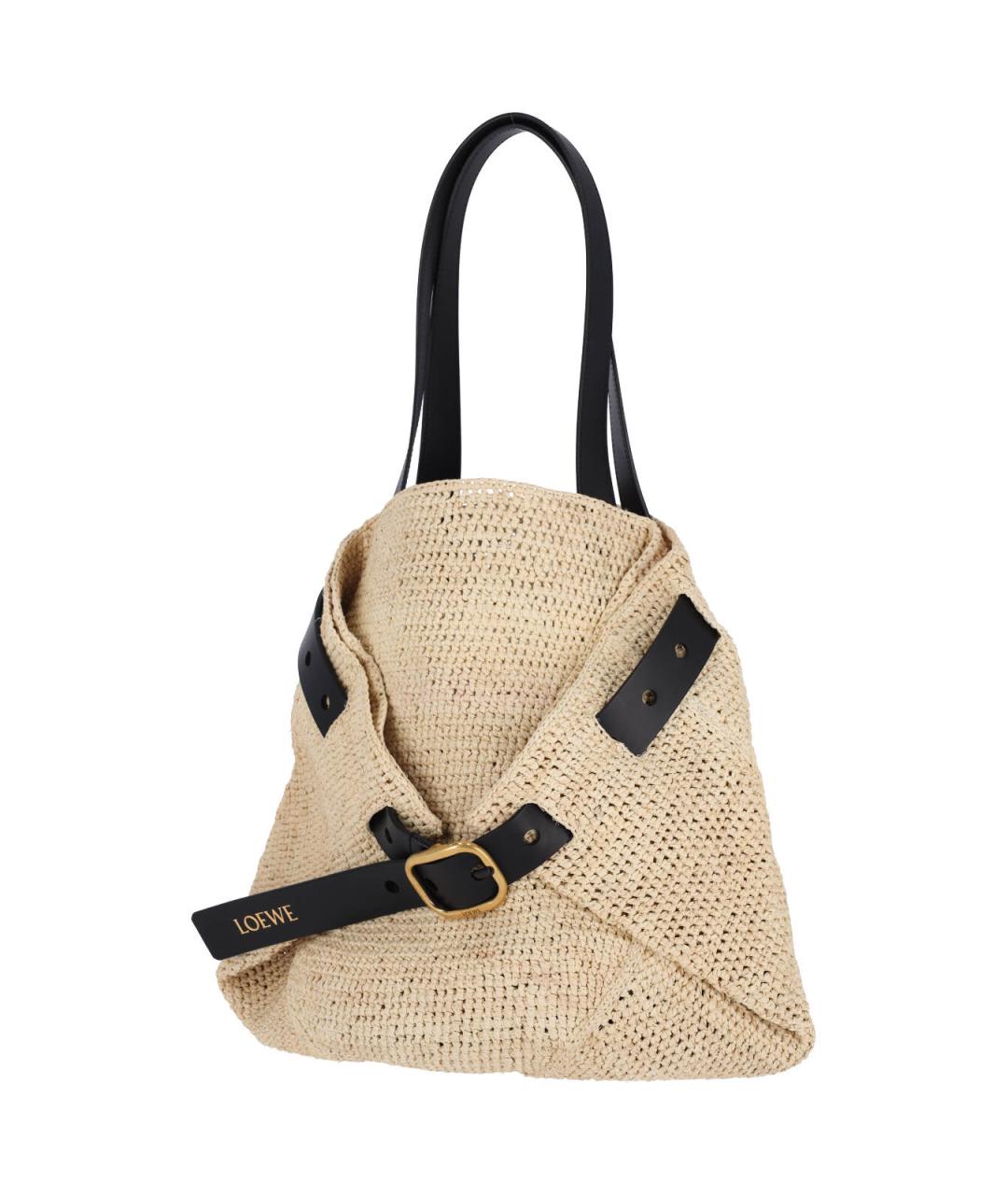 LOEWE Бежевая сумка тоут, фото 2