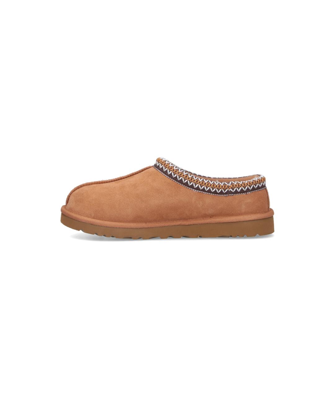 UGG AUSTRALIA Бежевые нубуковые низкие ботинки, фото 3