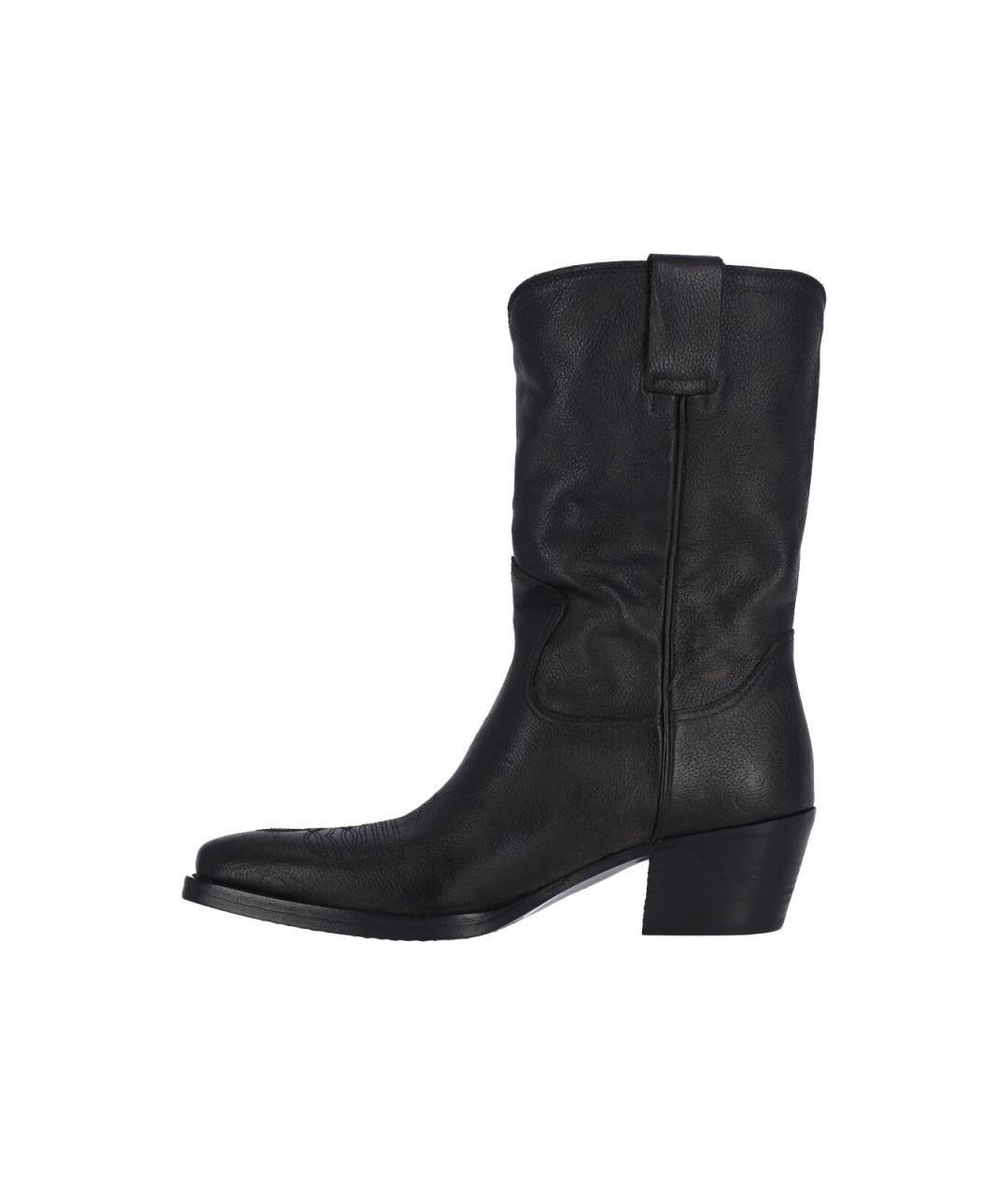 MIU MIU Черные кожаные сапоги, фото 3