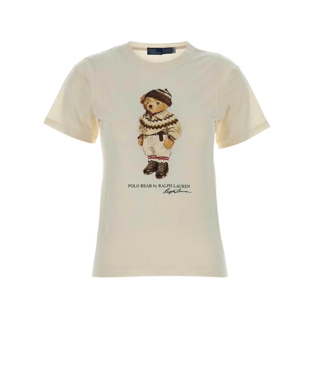 POLO RALPH LAUREN Белая хлопковая футболка, фото 1