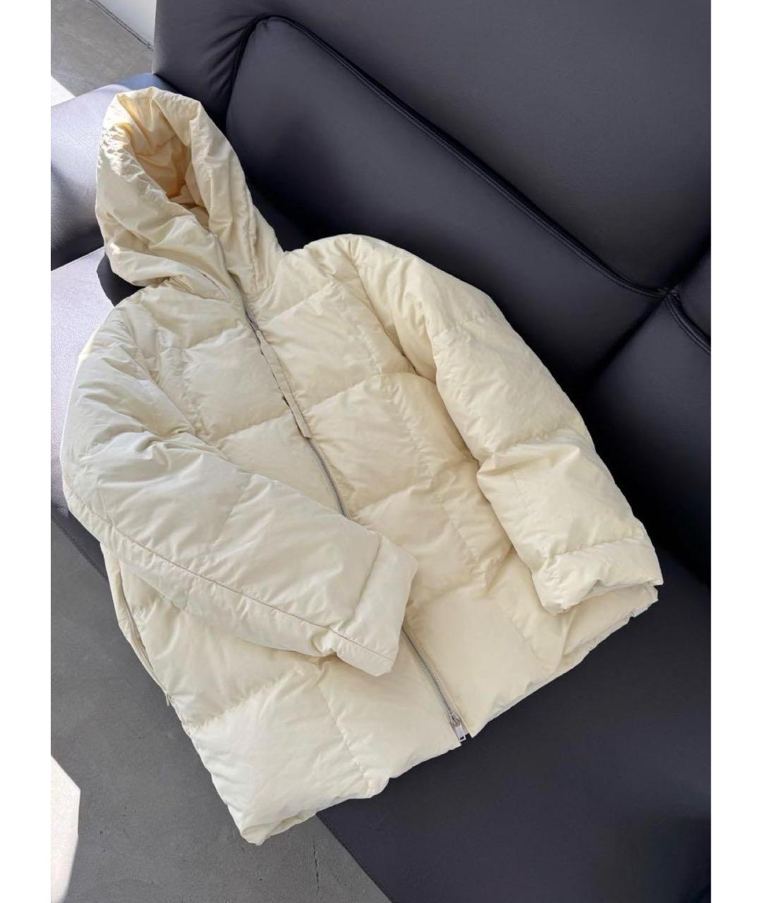 JIL SANDER Бежевый пуховик, фото 3