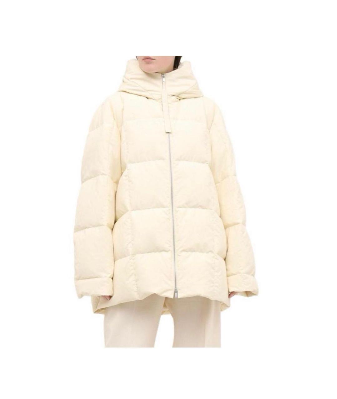 JIL SANDER Бежевый пуховик, фото 4
