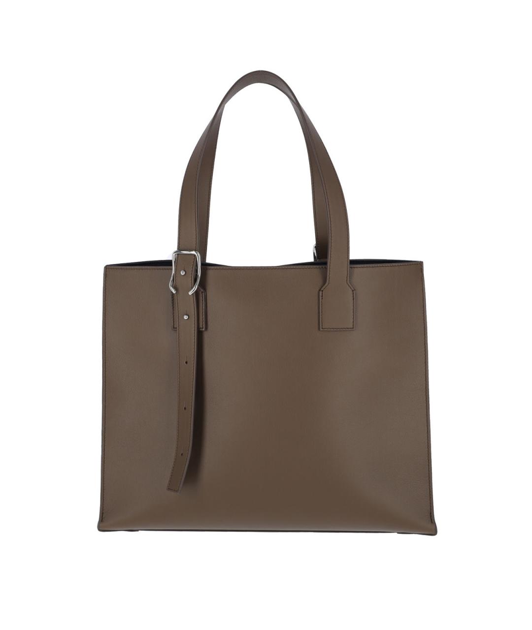 LOEWE Коричневая кожаная сумка тоут, фото 3