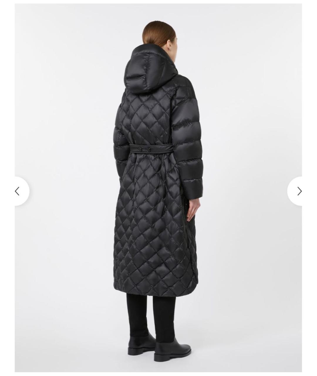 MAX MARA THE CUBE Антрацитовый полиамидовый пуховик, фото 3