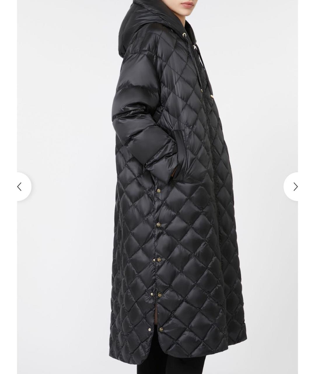MAX MARA THE CUBE Антрацитовый полиамидовый пуховик, фото 4