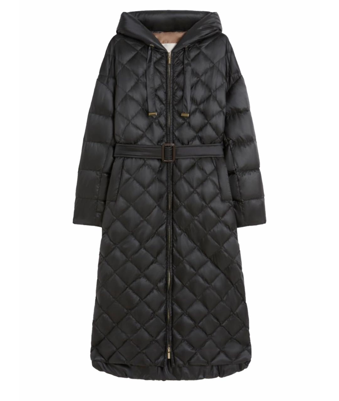 MAX MARA THE CUBE Антрацитовый полиамидовый пуховик, фото 1