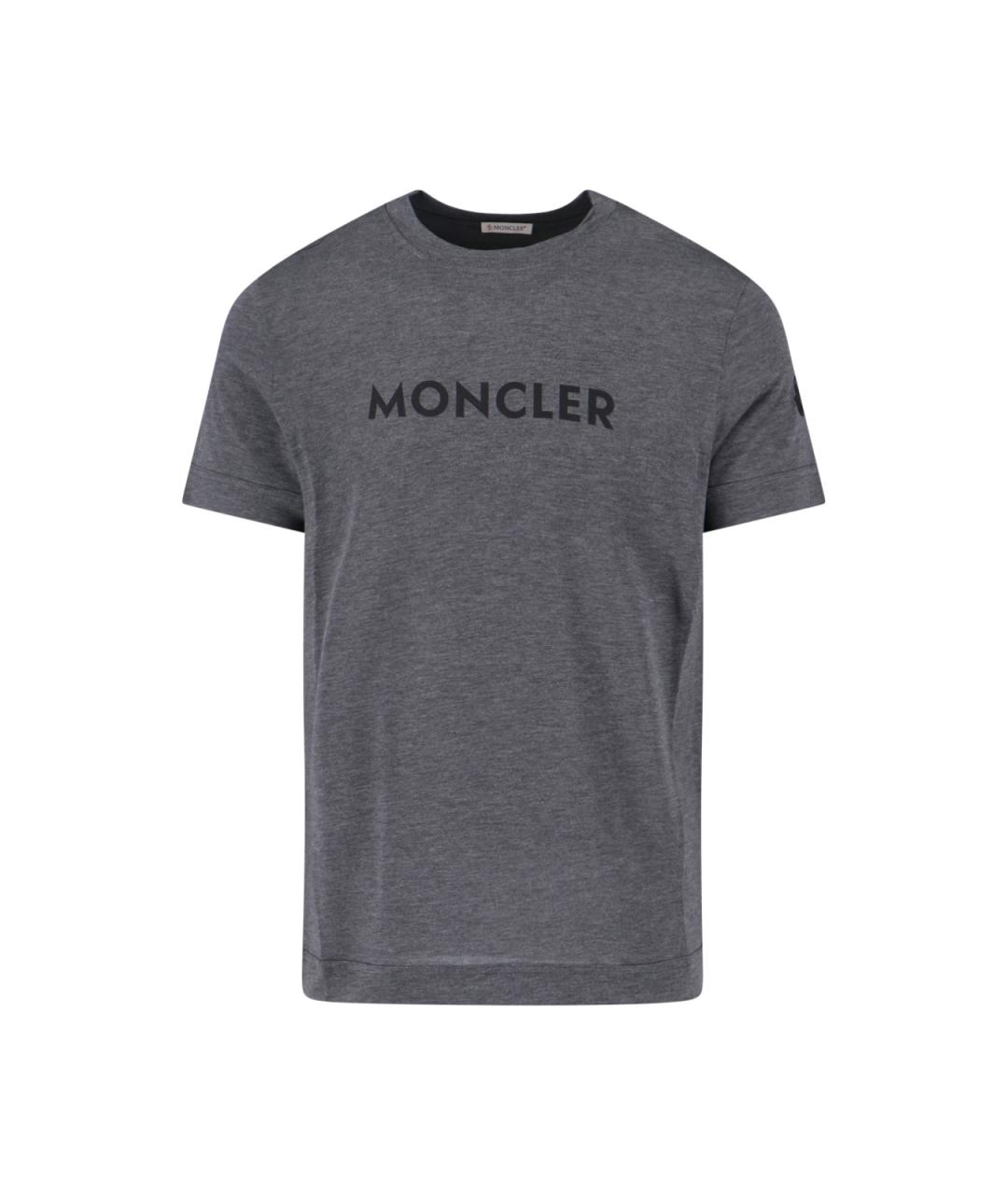 MONCLER Серая футболка, фото 1