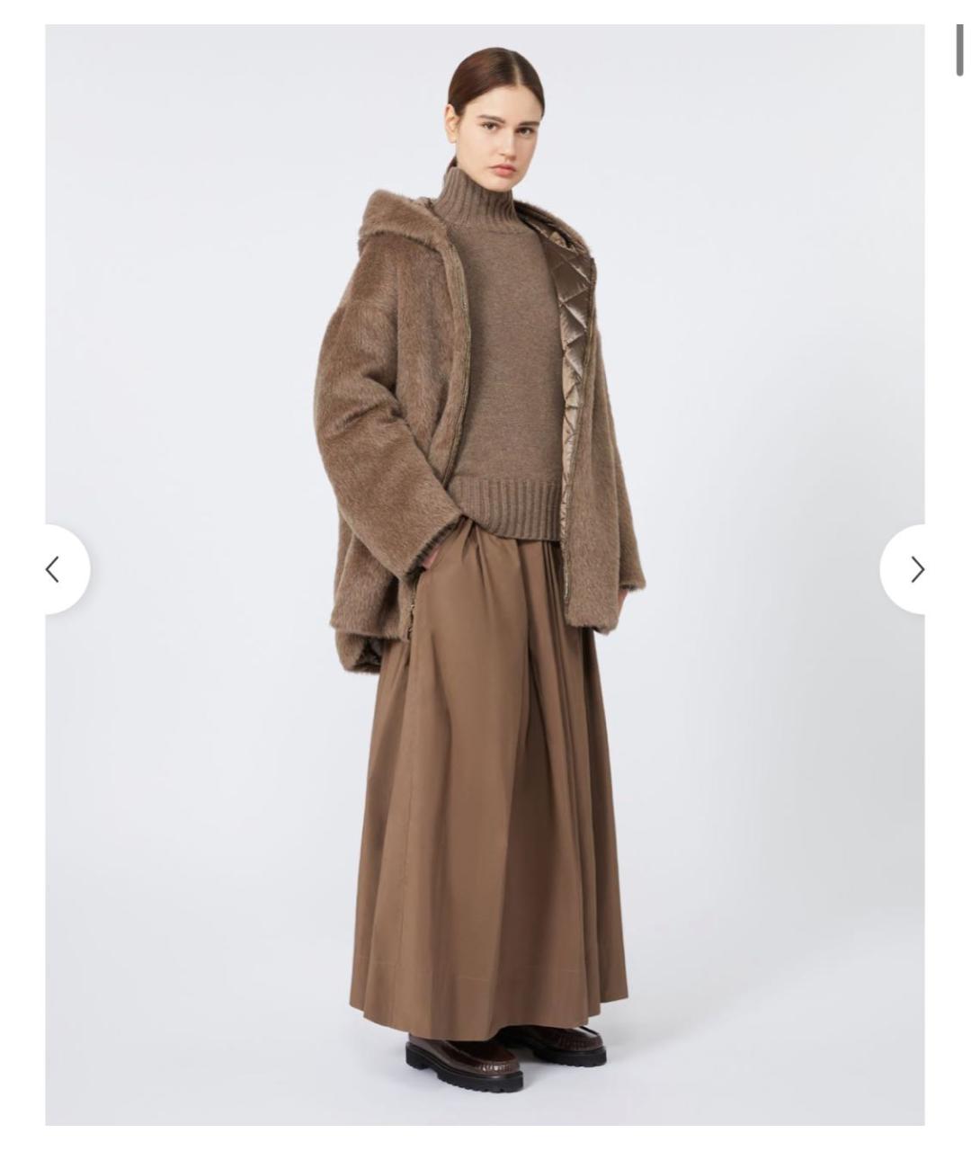 'S MAX MARA Бежевая хлопковая юбка макси, фото 2