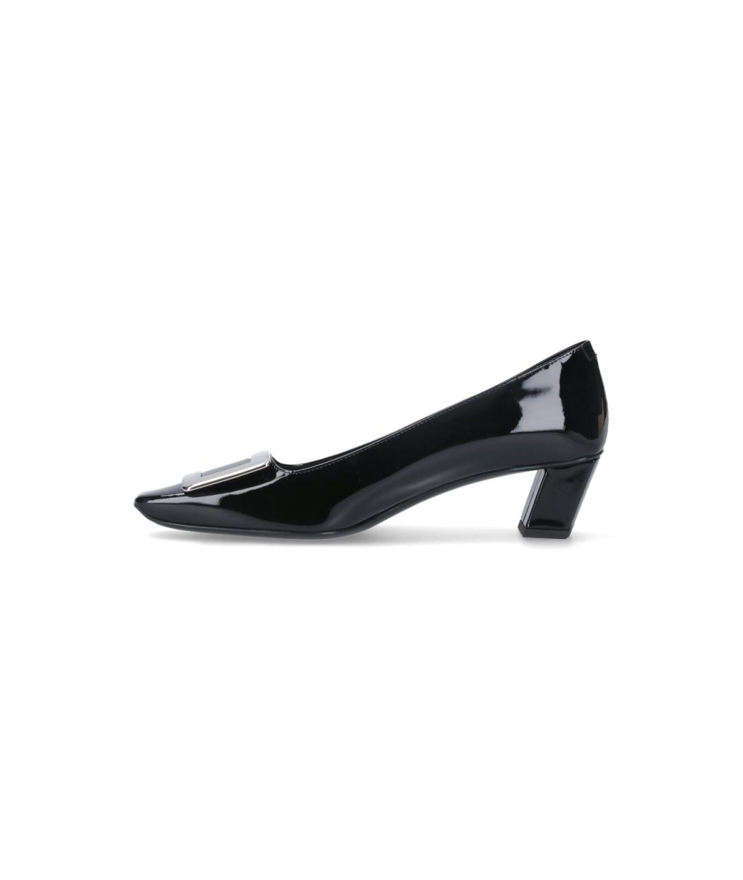 ROGER VIVIER Черные кожаные туфли, фото 3