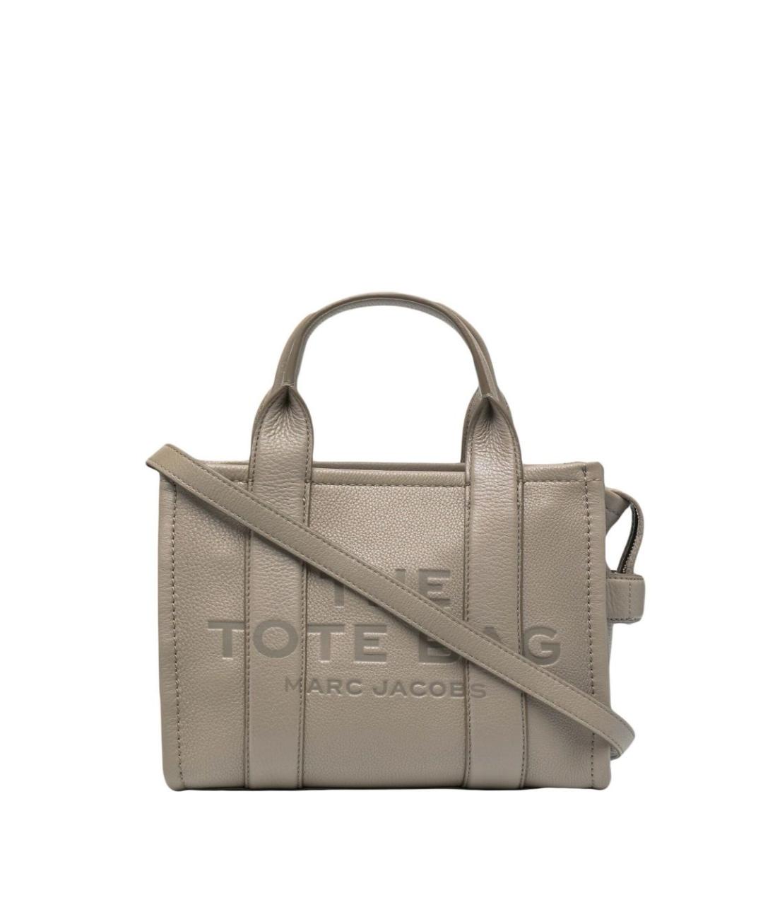 MARC JACOBS Серая кожаная сумка тоут, фото 1