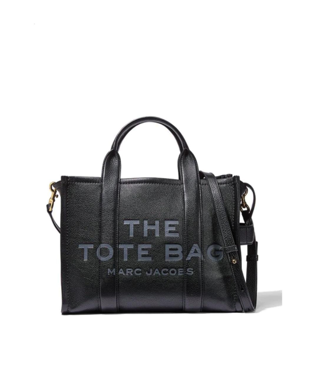 MARC JACOBS Черная кожаная сумка тоут, фото 1