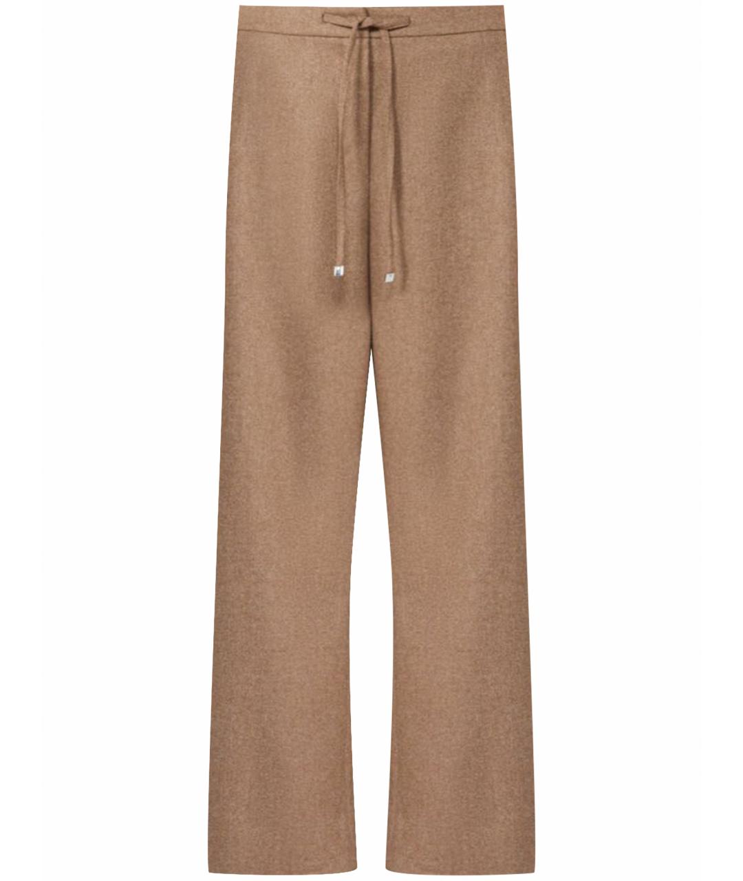 'S MAX MARA Бежевые шерстяные брюки широкие, фото 1