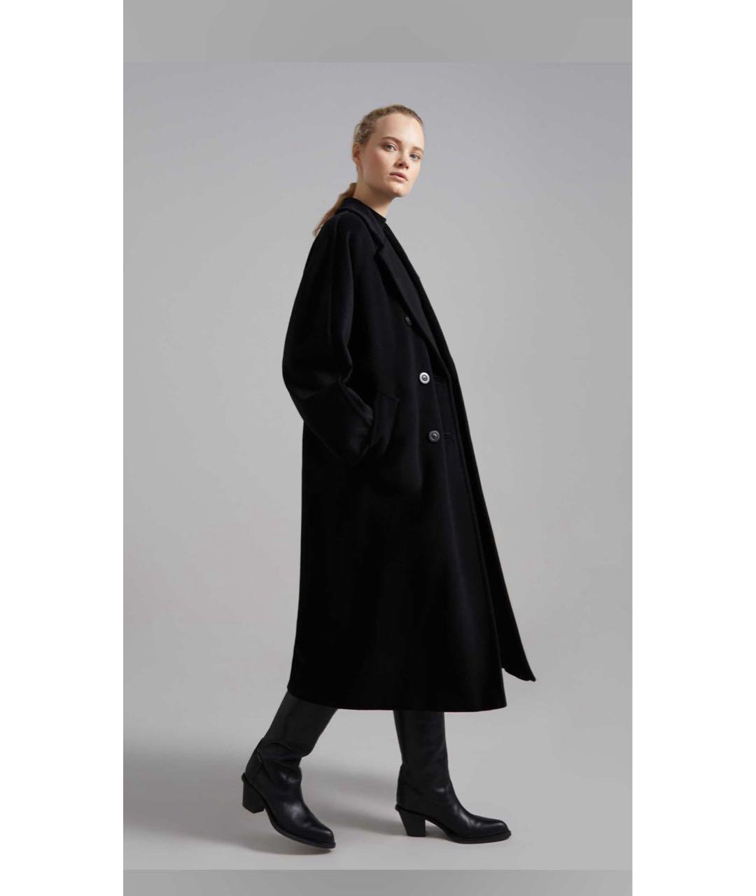 MAX MARA Черное шерстяное пальто, фото 8