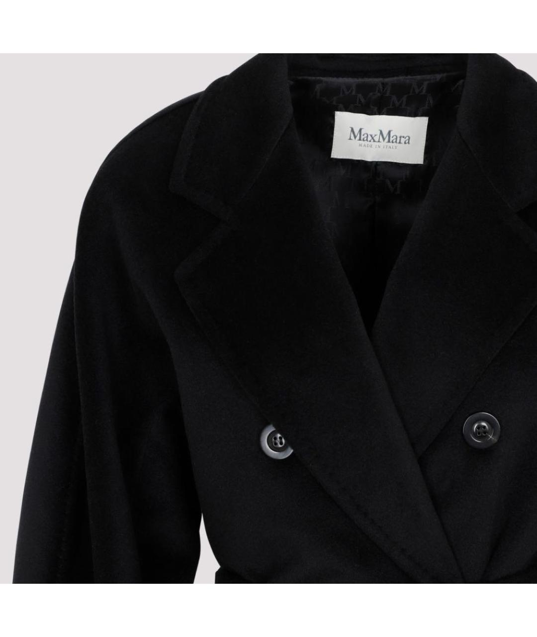 MAX MARA Черное шерстяное пальто, фото 7