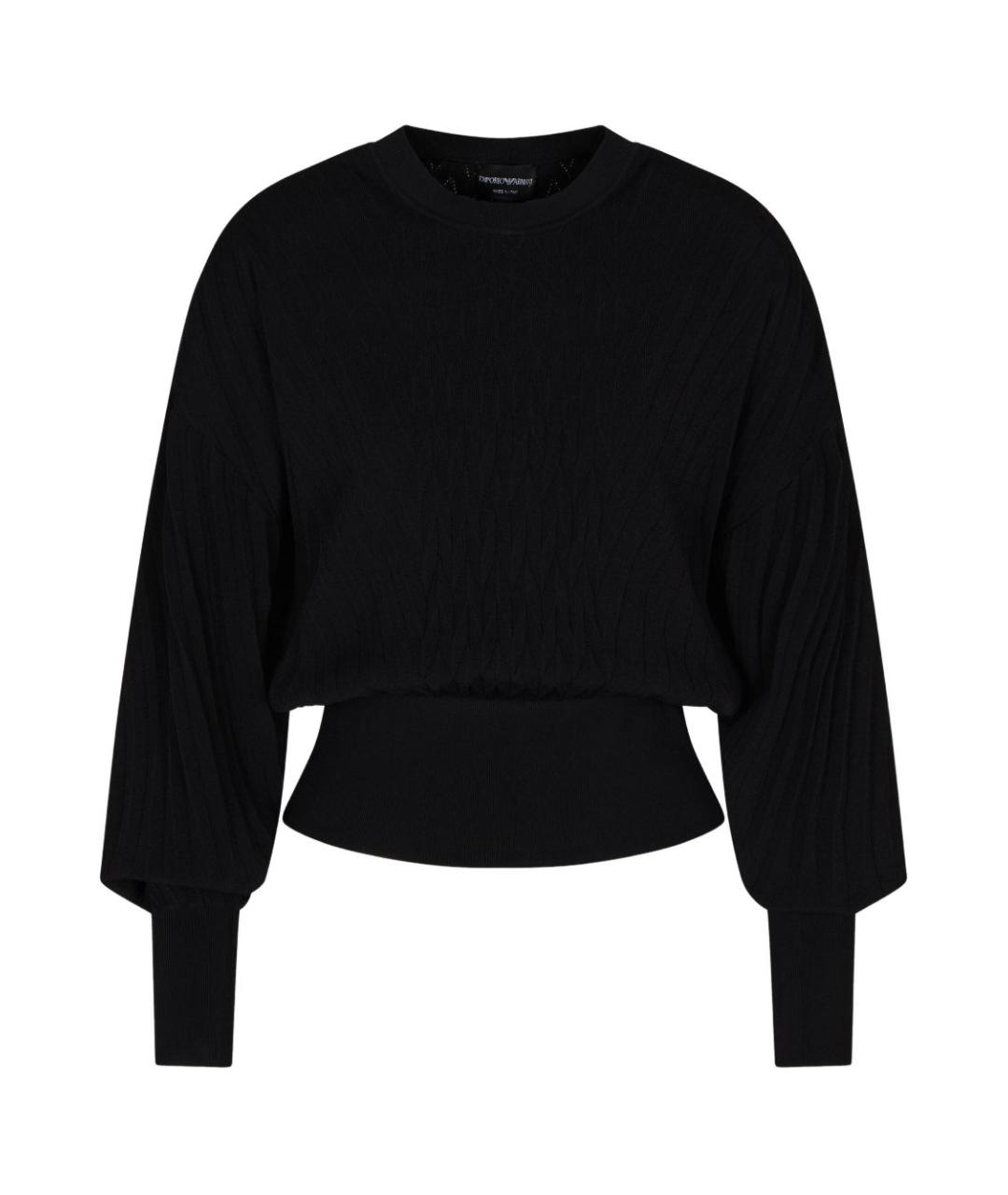 EMPORIO ARMANI Черный джемпер / свитер, фото 1