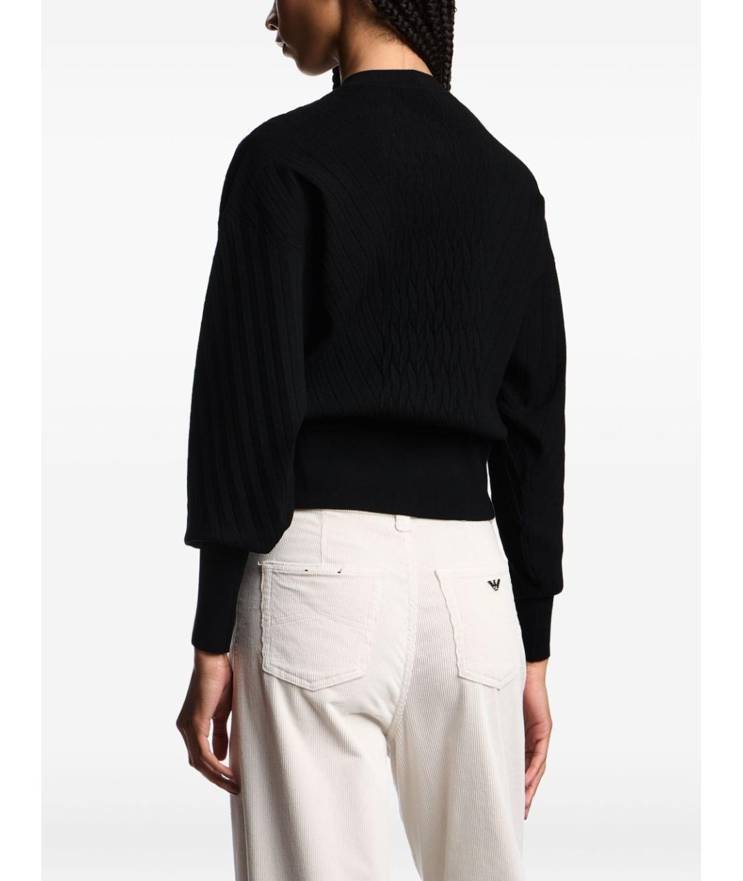 EMPORIO ARMANI Черный джемпер / свитер, фото 4