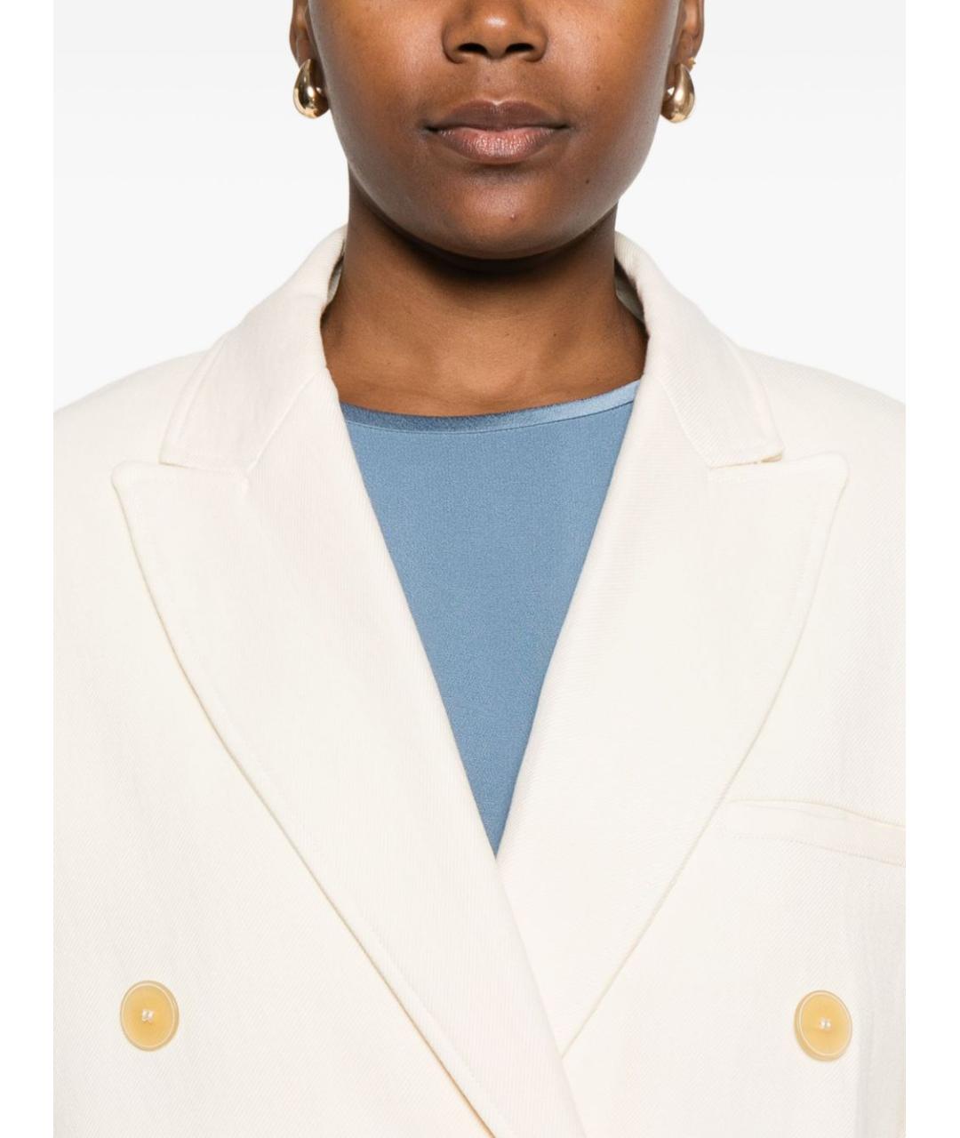 FORTE FORTE Белый жакет/пиджак, фото 4