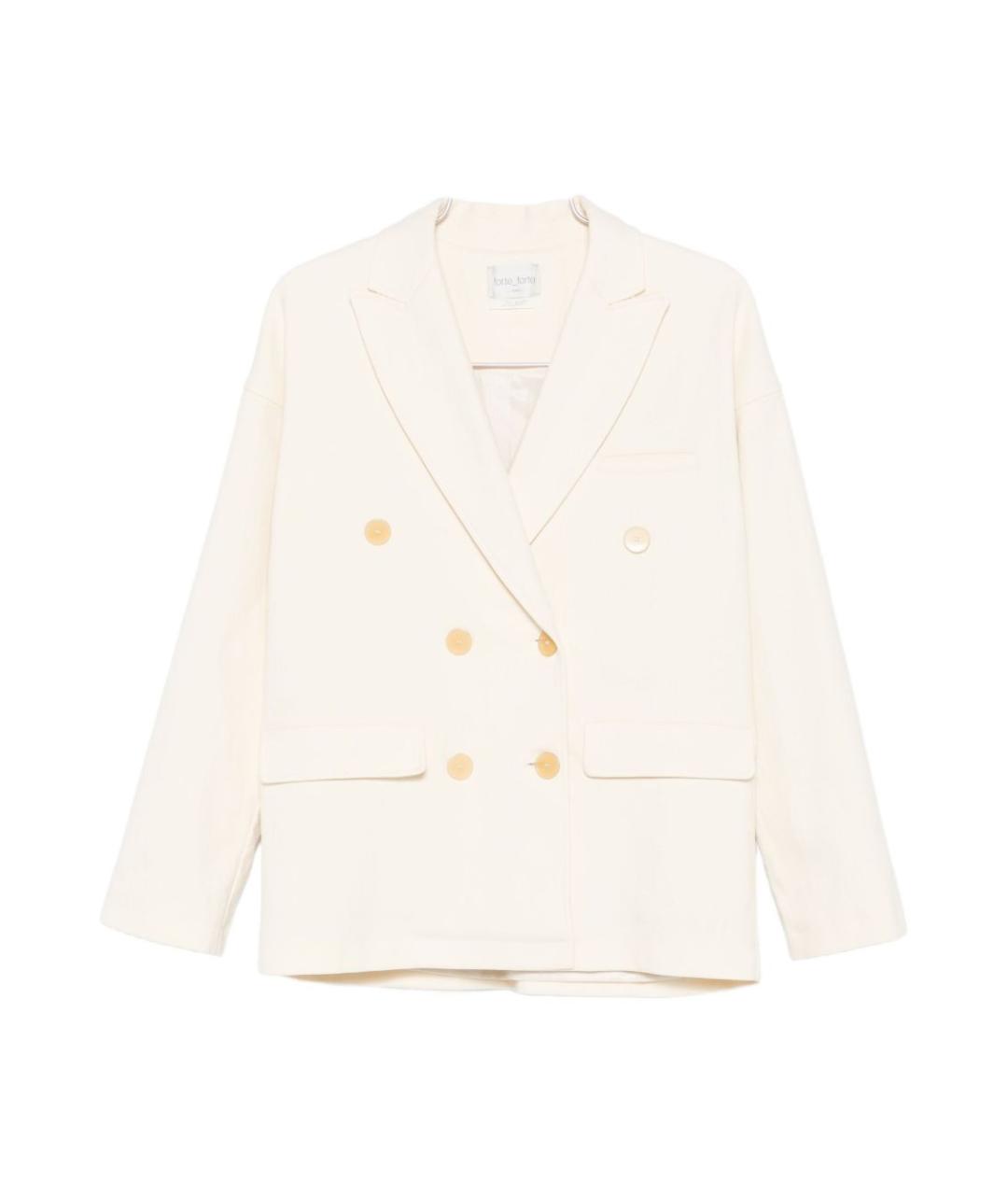 FORTE FORTE Белый жакет/пиджак, фото 1