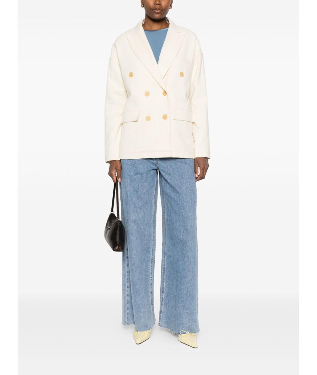 FORTE FORTE Белый жакет/пиджак, фото 3