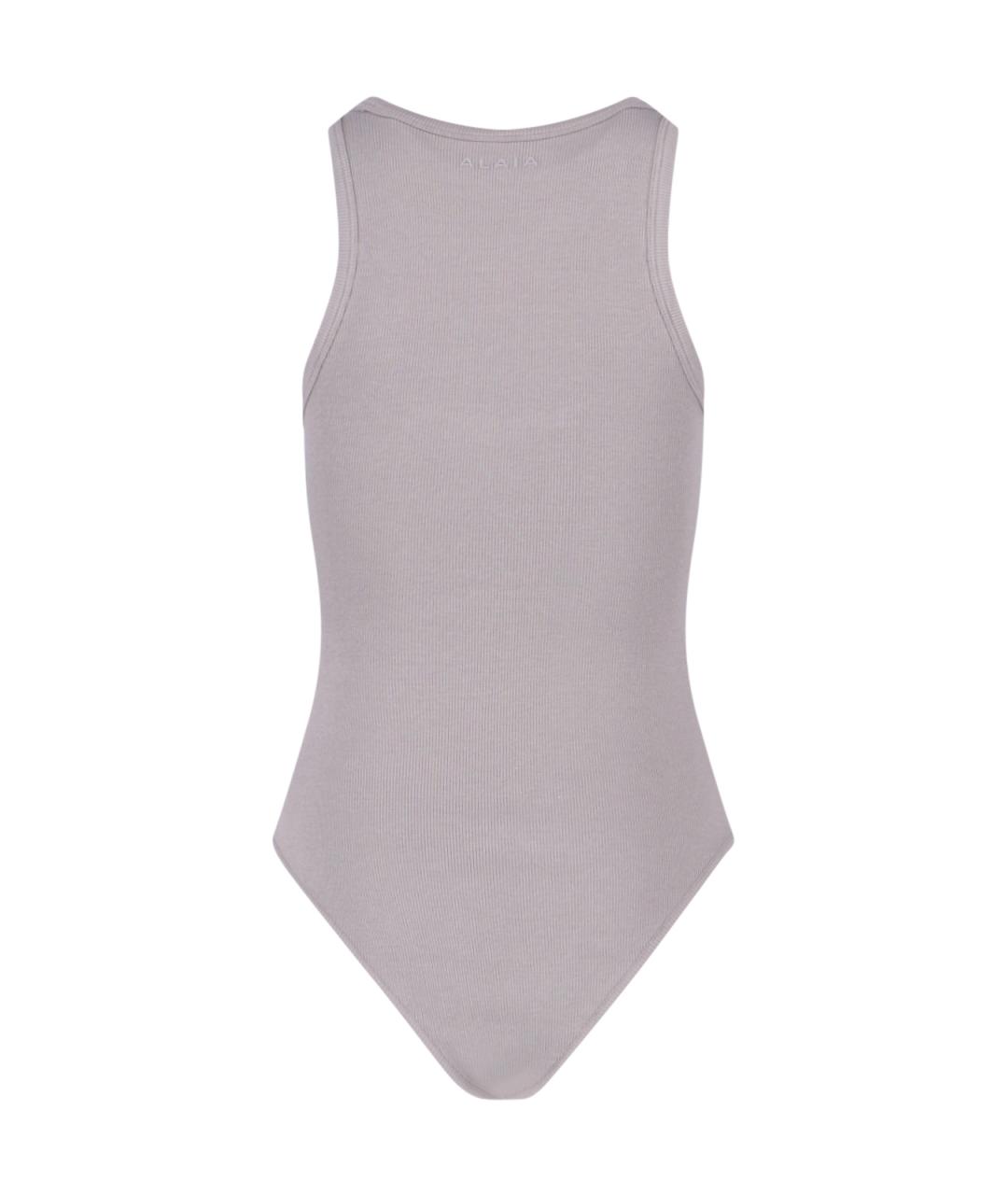 ALAIA Бежевая хлопковая майка, фото 2