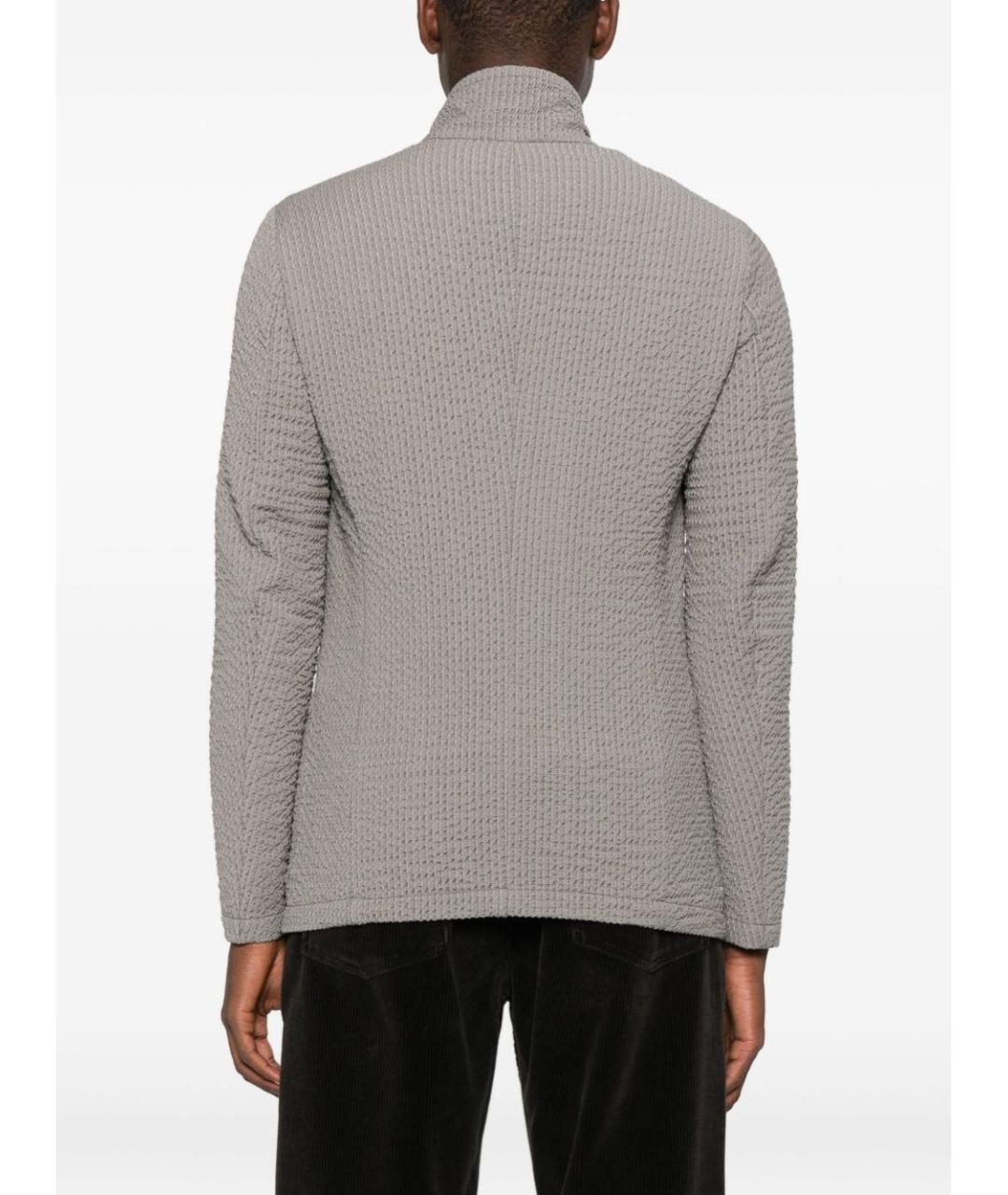 EMPORIO ARMANI Серый шерстяной пиджак, фото 5