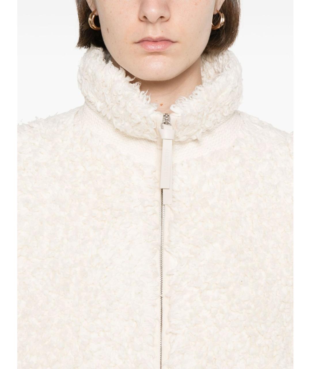 JIL SANDER Белая хлопковая куртка, фото 2