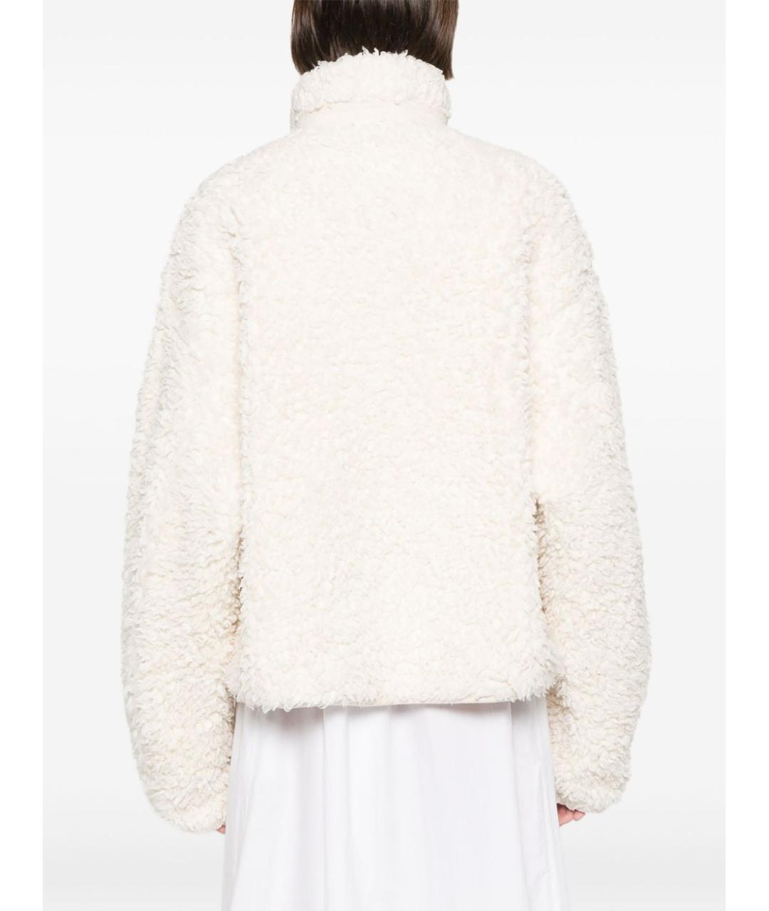 JIL SANDER Белая хлопковая куртка, фото 5