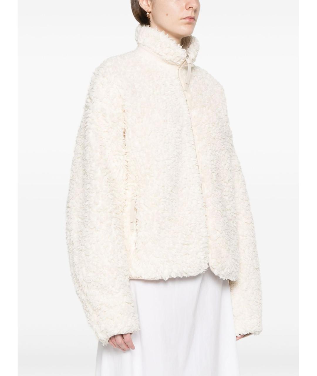 JIL SANDER Белая хлопковая куртка, фото 3