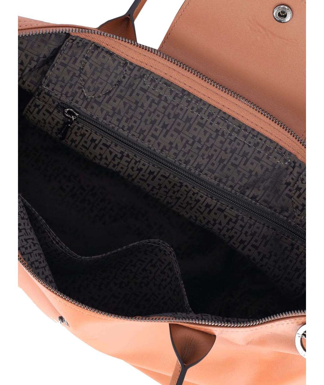 LONGCHAMP Коричневая кожаная сумка тоут, фото 4