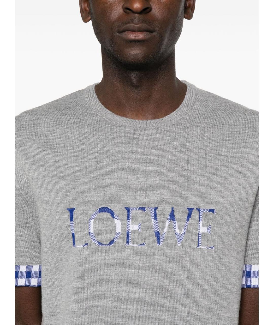 LOEWE Серая футболка, фото 4