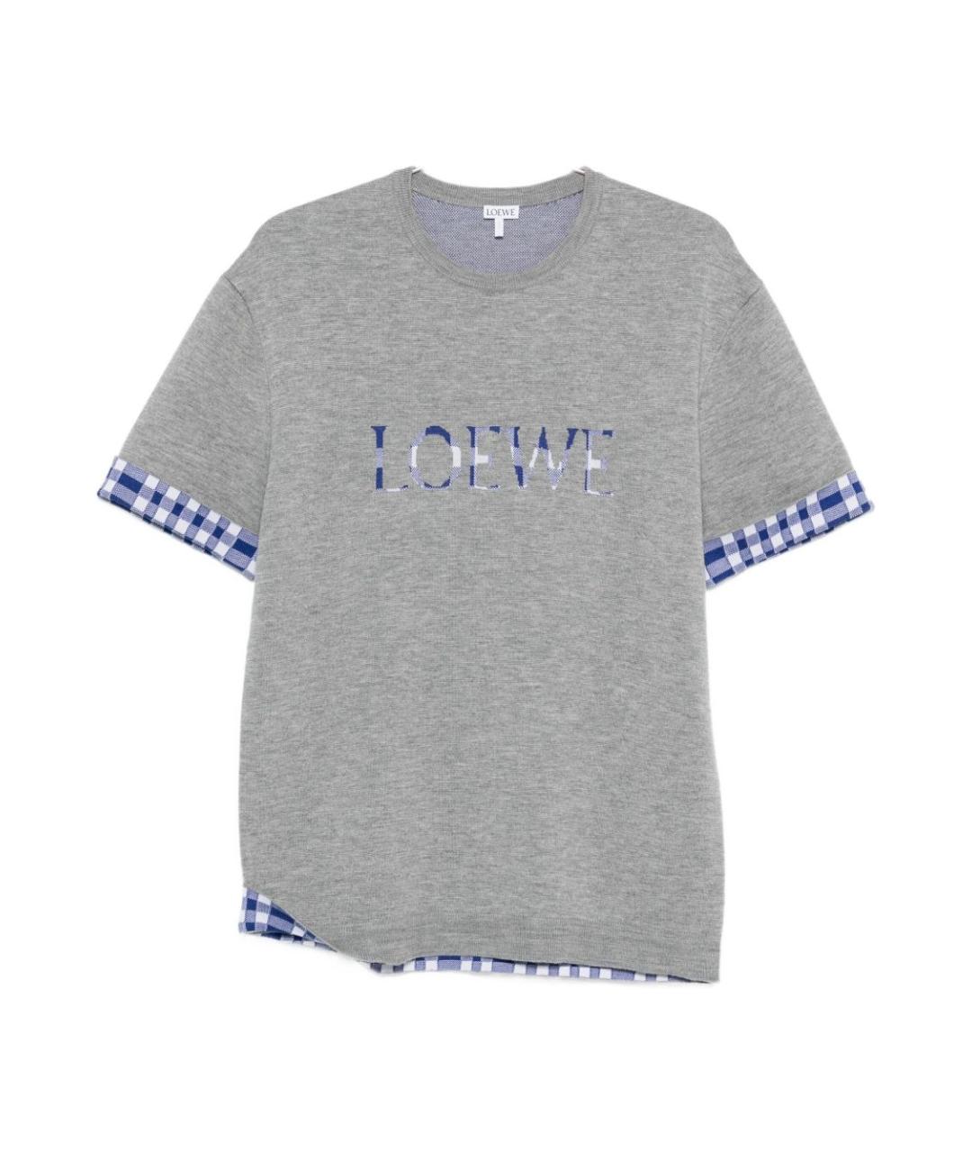 LOEWE Серая футболка, фото 1