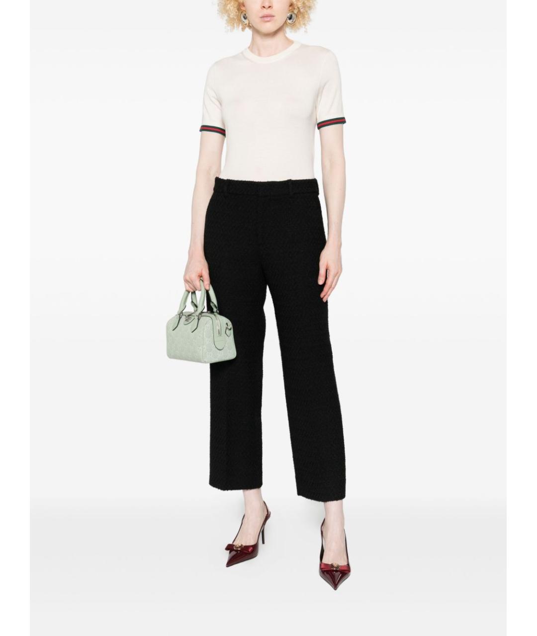 GUCCI Белая кашемировая футболка, фото 2