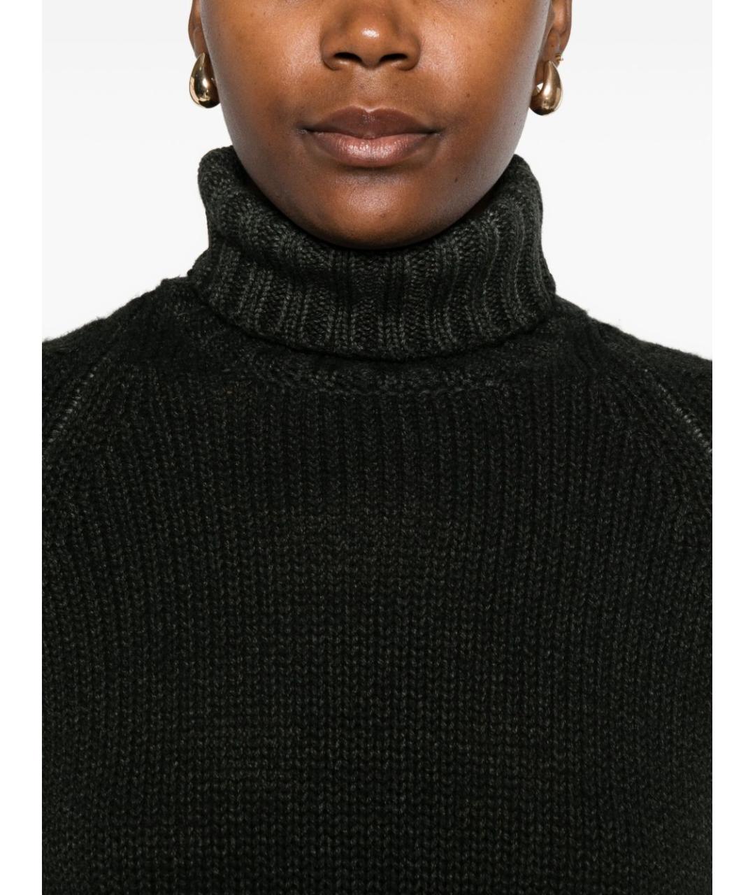 BASE Зеленый шерстяной джемпер / свитер, фото 5