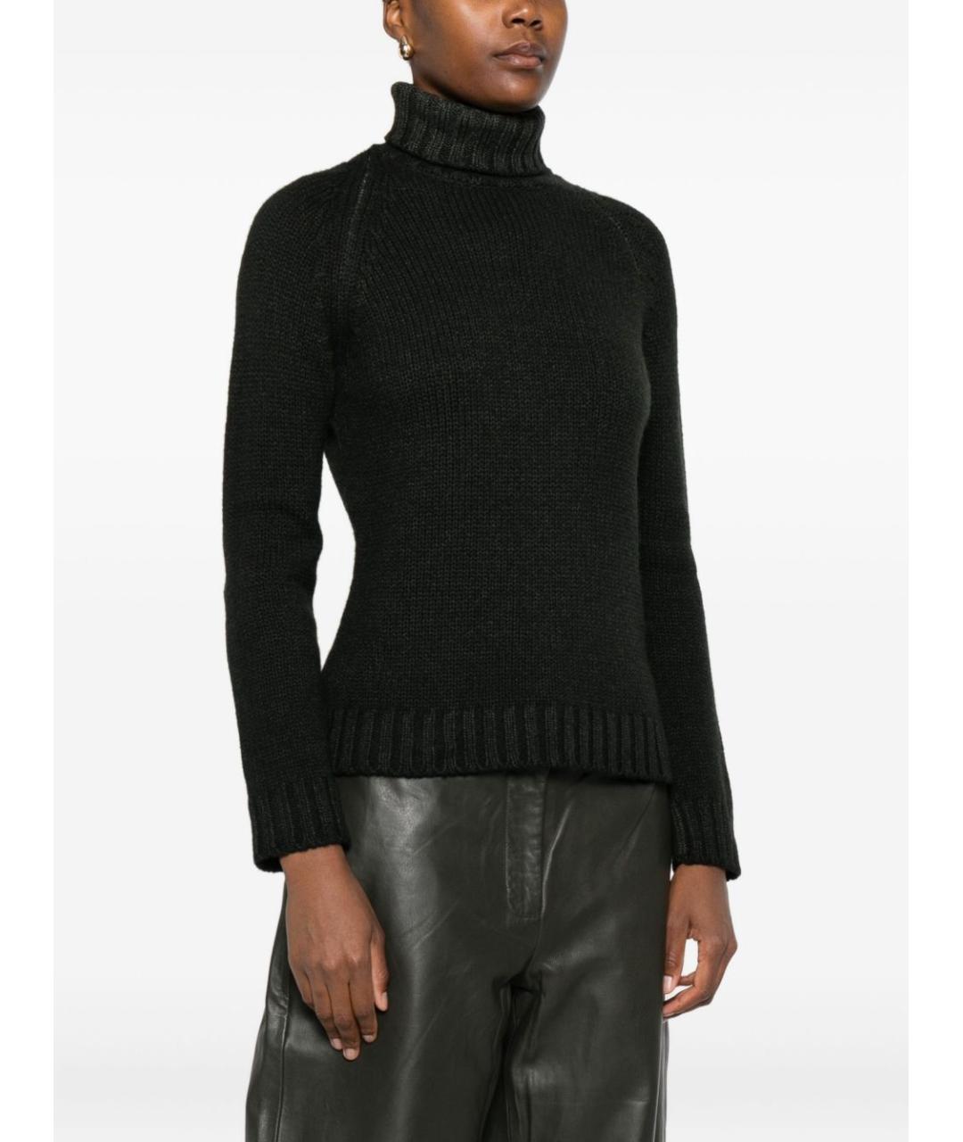 BASE Зеленый шерстяной джемпер / свитер, фото 3