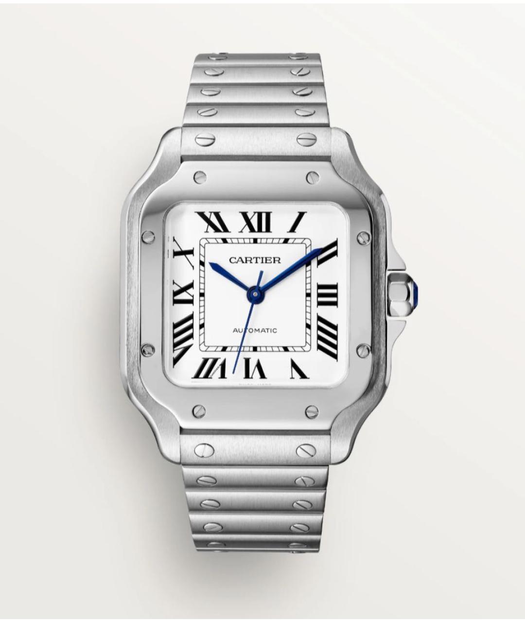 CARTIER Белые часы, фото 9