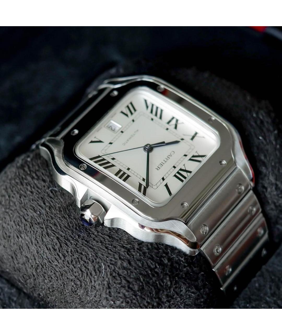 CARTIER Белые часы, фото 4
