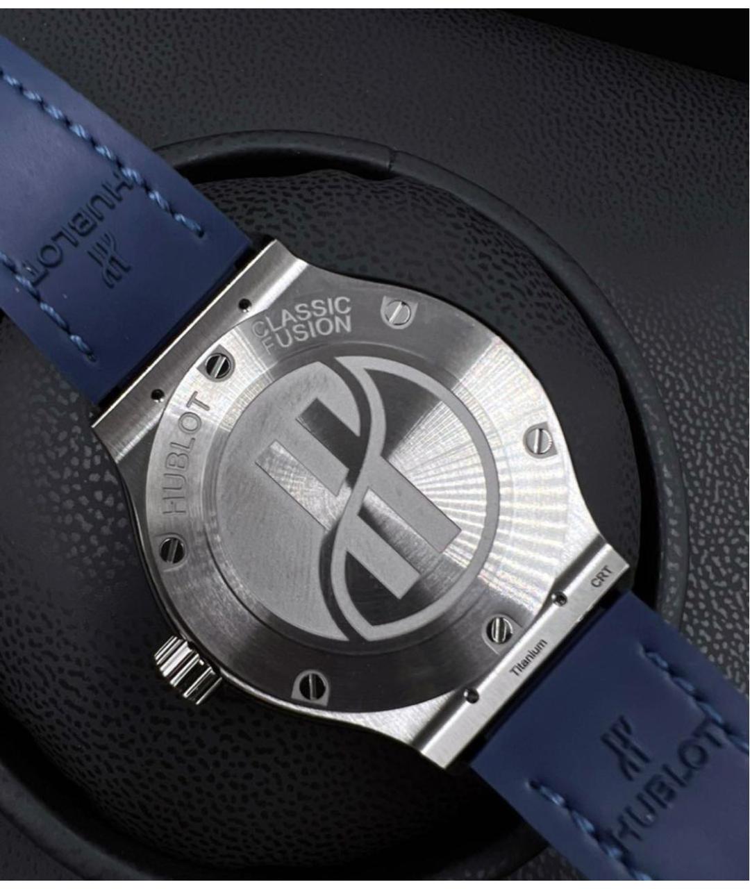 HUBLOT Синие титановые часы, фото 6