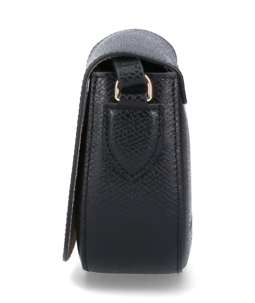 LONGCHAMP Черная кожаная сумка через плечо, фото 5