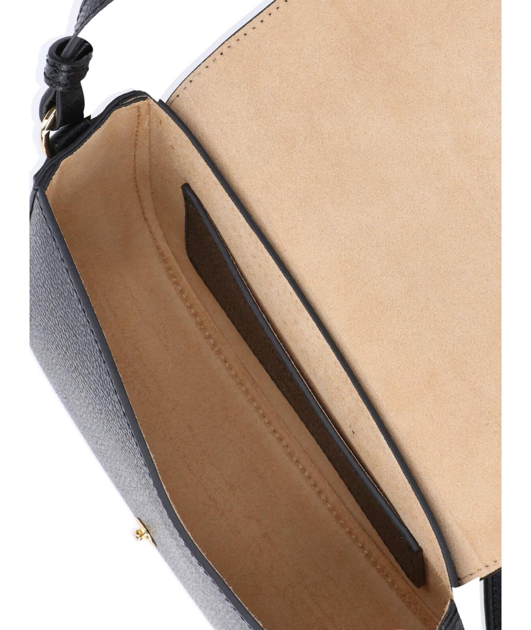 LONGCHAMP Черная кожаная сумка через плечо, фото 4