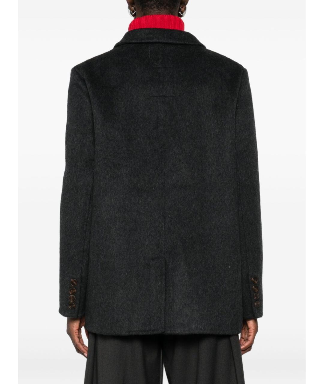 FRONT STREET Черный шерстяной жакет/пиджак, фото 2