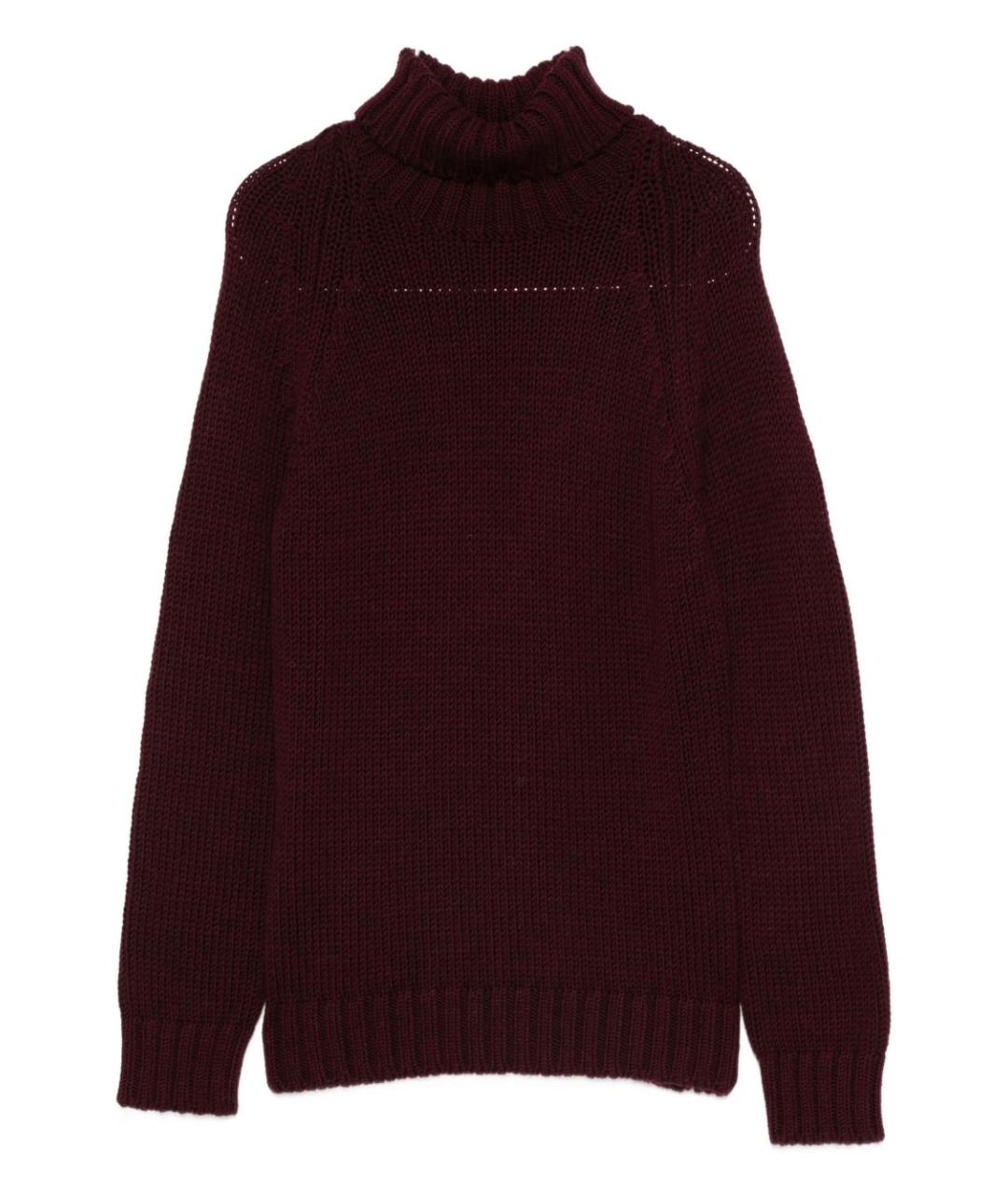 BASE Бордовый шерстяной джемпер / свитер, фото 1
