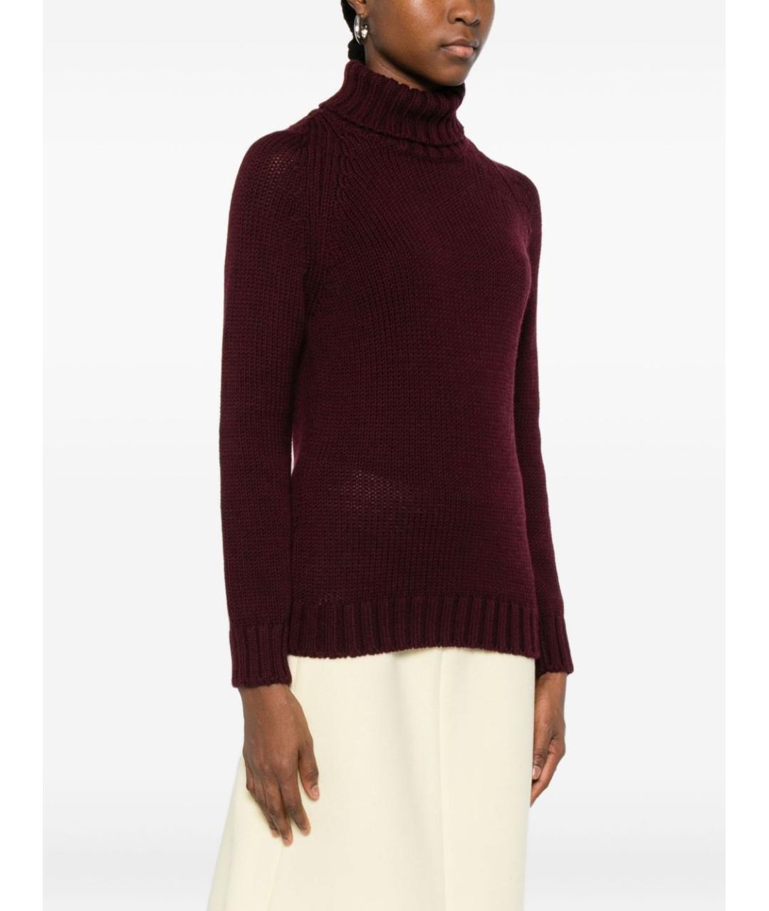 BASE Бордовый шерстяной джемпер / свитер, фото 4