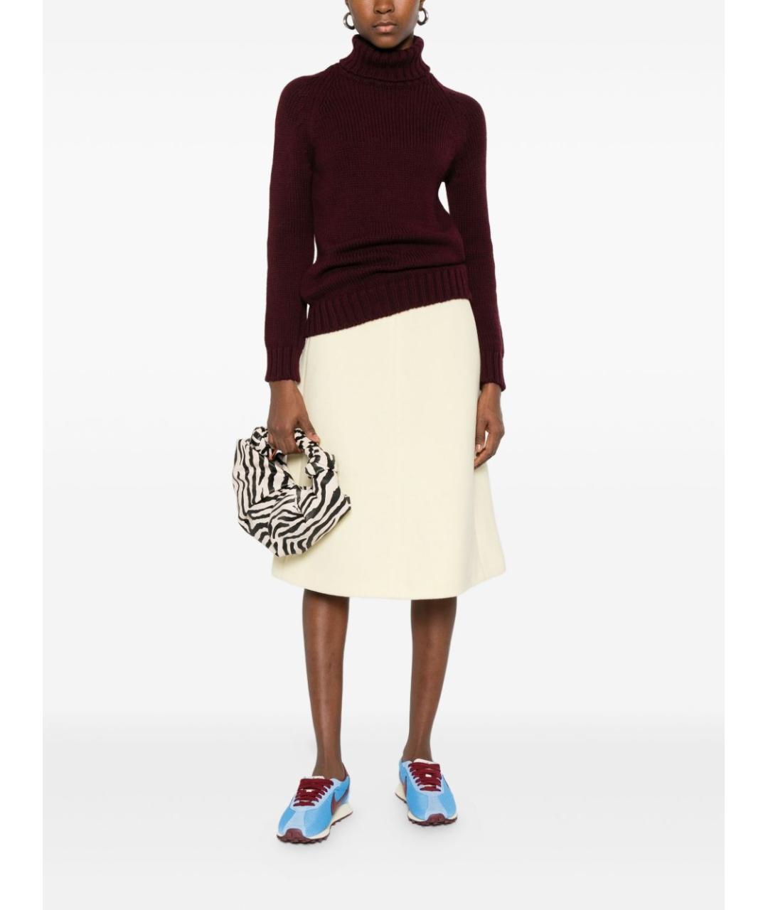 BASE Бордовый шерстяной джемпер / свитер, фото 2