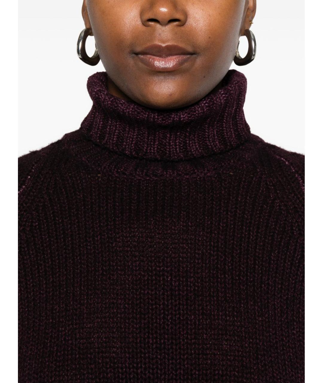 BASE Бордовый шерстяной джемпер / свитер, фото 5