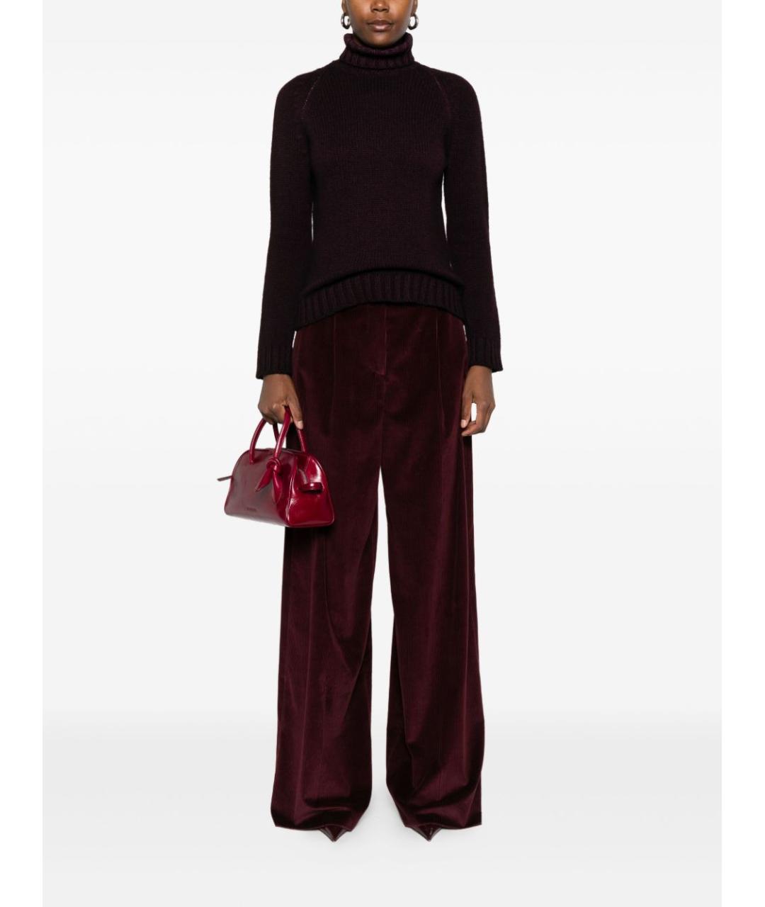 BASE Бордовый шерстяной джемпер / свитер, фото 3