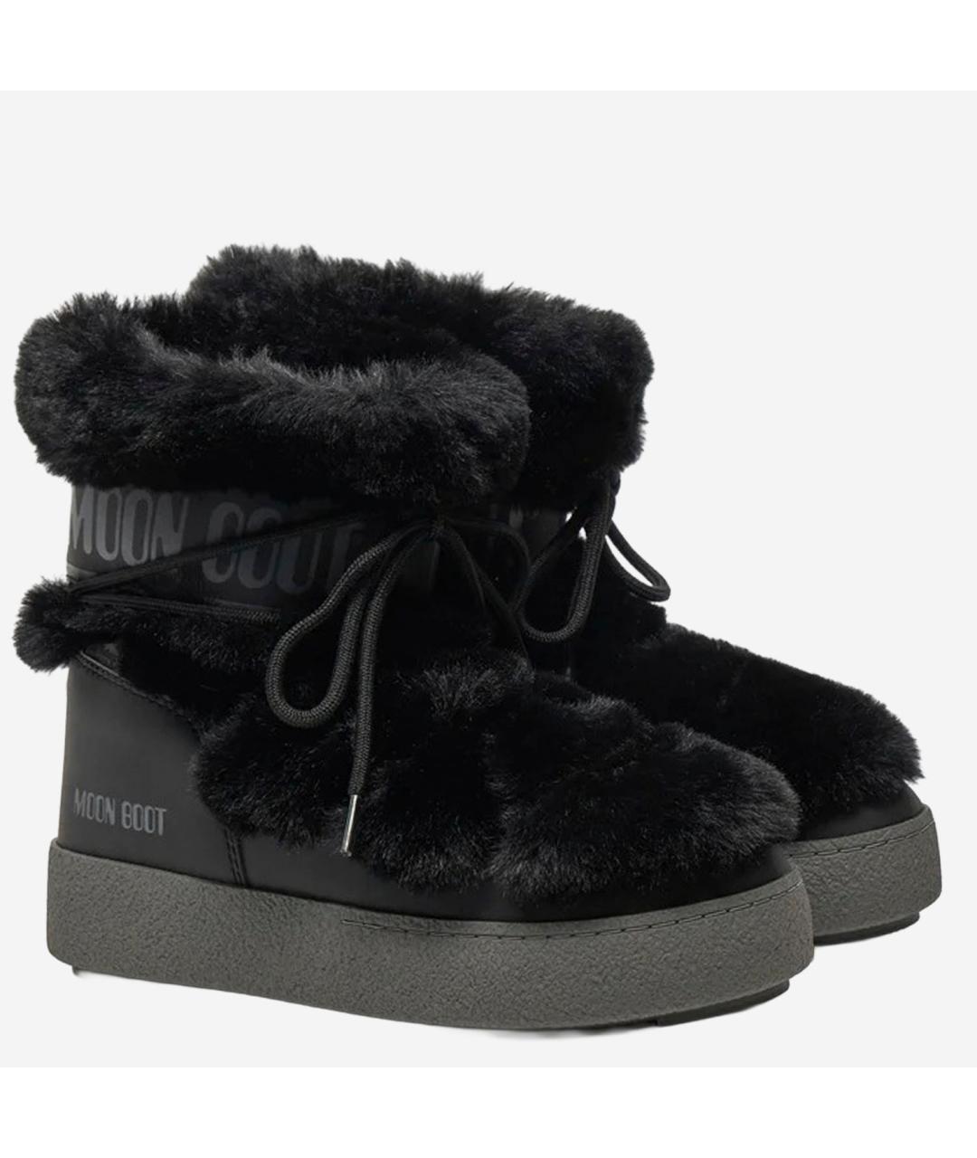 MOON BOOT Черные сапоги, фото 2